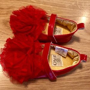 Infant Red FAO Schwarz Patent Leather Flats